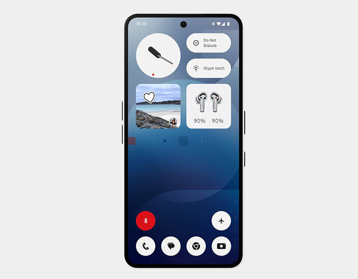 Nothing Phone 3a 5G Unlocked Smartphone - 256GB ROM 12GB RAM Dual SIM GSM - White | Fast Performance for Gaming, Streaming & Productivity