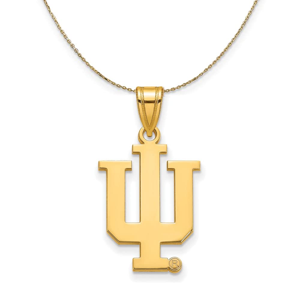 14k Yellow Gold Indiana U Necklace - Elegant Gift for Women