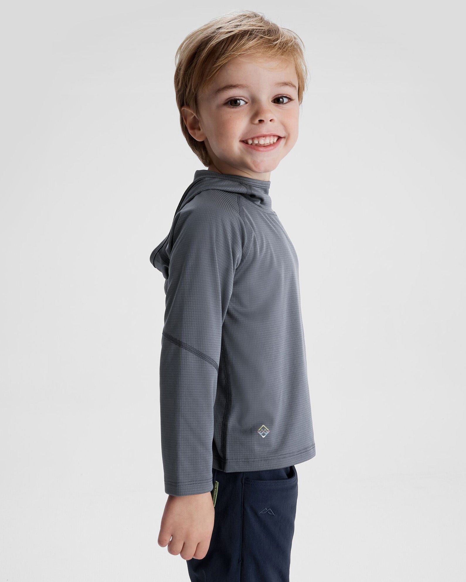 Kids' SUN Stopper LT Hoodie - Mid Navy | UPF 50+ Sun Protection for Outdoor Play, Hiking & Beach Activities