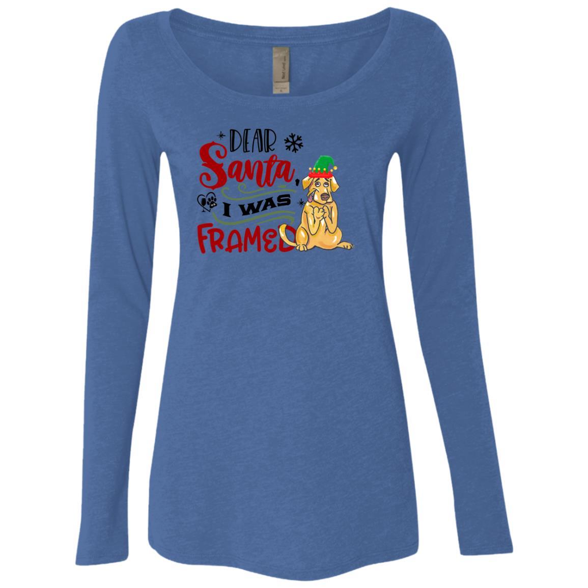 WineyBitches.Co Women's Long Sleeve Scoop Neck Tri-Blend T-Shirt - Soft & Comfortable for Casual Wear, Lounge, and Everyday Outfits