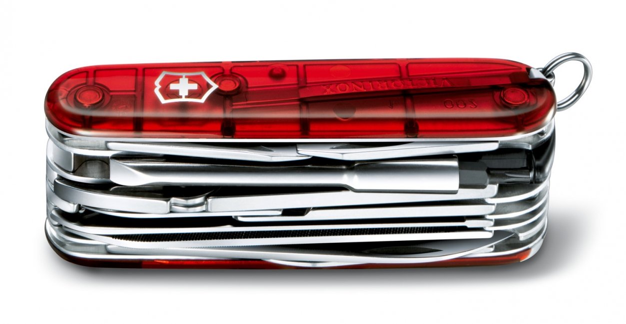 Victorinox Swiss Army Knife Cyber Tool L - 39 Functions Multi-Tool with Blade & Mini Screwdriver (1.5mm) | Perfect for Camping, Hiking & DIY Projects