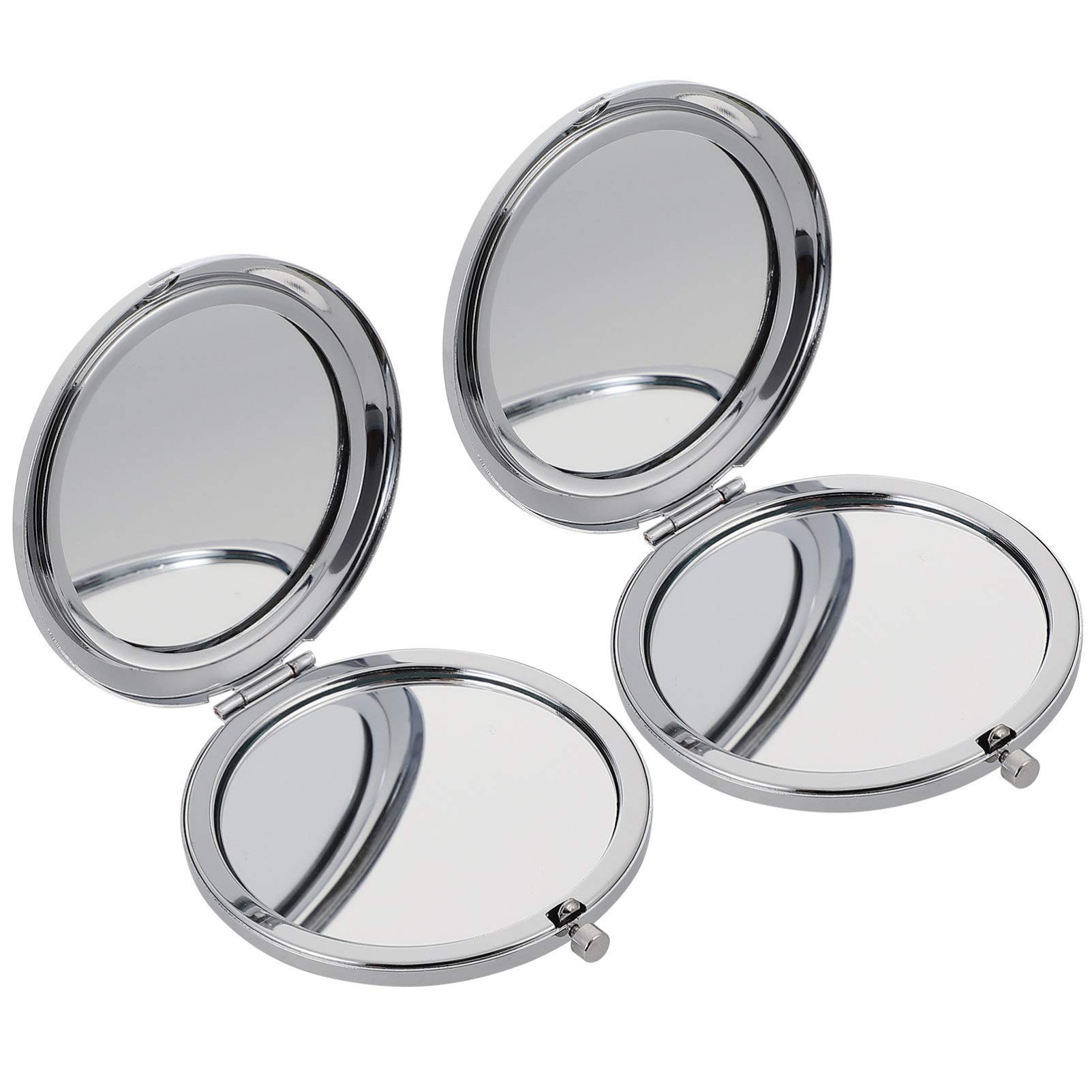Minkissy 2 Pack Travel Makeup Mirror - Small Portable Cosmetic Hand Mirror with Magnification for On-the-Go Touch Ups | Perfect for Purse, Gym Bag & Travel Vanity