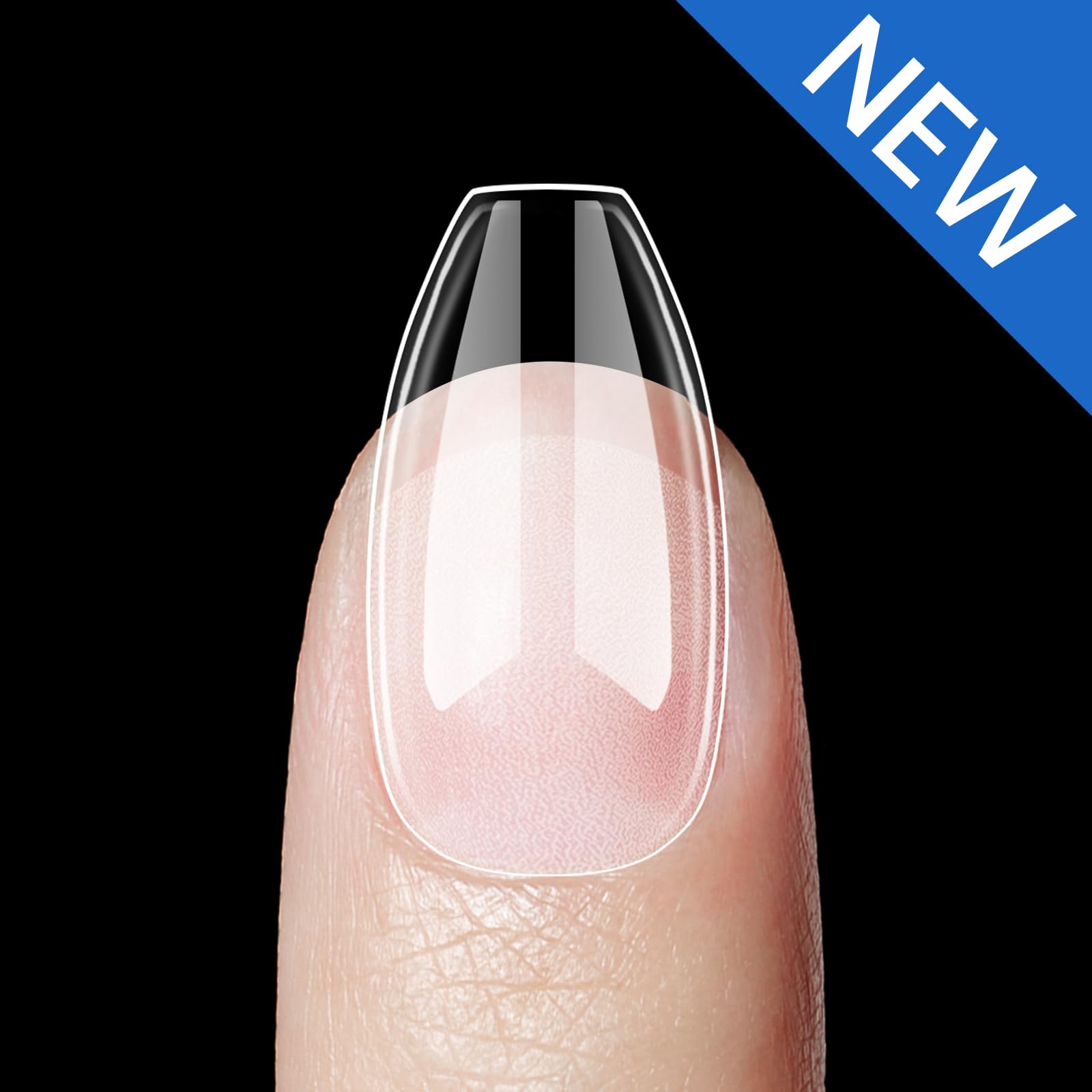 Beetles Gel Coffin Nail Tips 504Pcs - DIY Press On Nails for Salon & Home Use