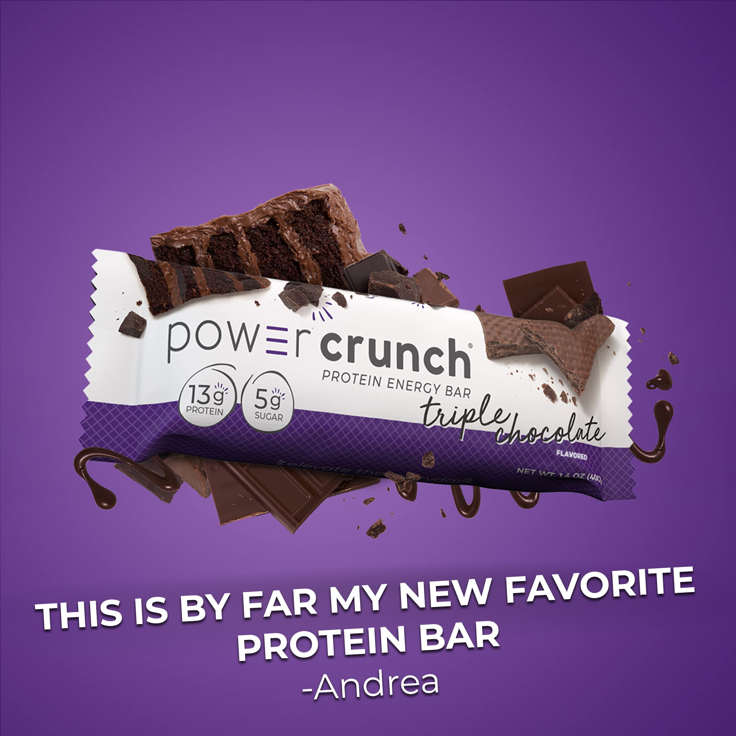 Power Crunch Protein Wafer Bars Variety Pack - 6 Delicious Flavors, 1.4oz Bars (30 Count) - High Protein Snack for Energy, Workout Recovery & On-the-Go Nutrition - Perfect for Gym, Hiking & Office Snacking