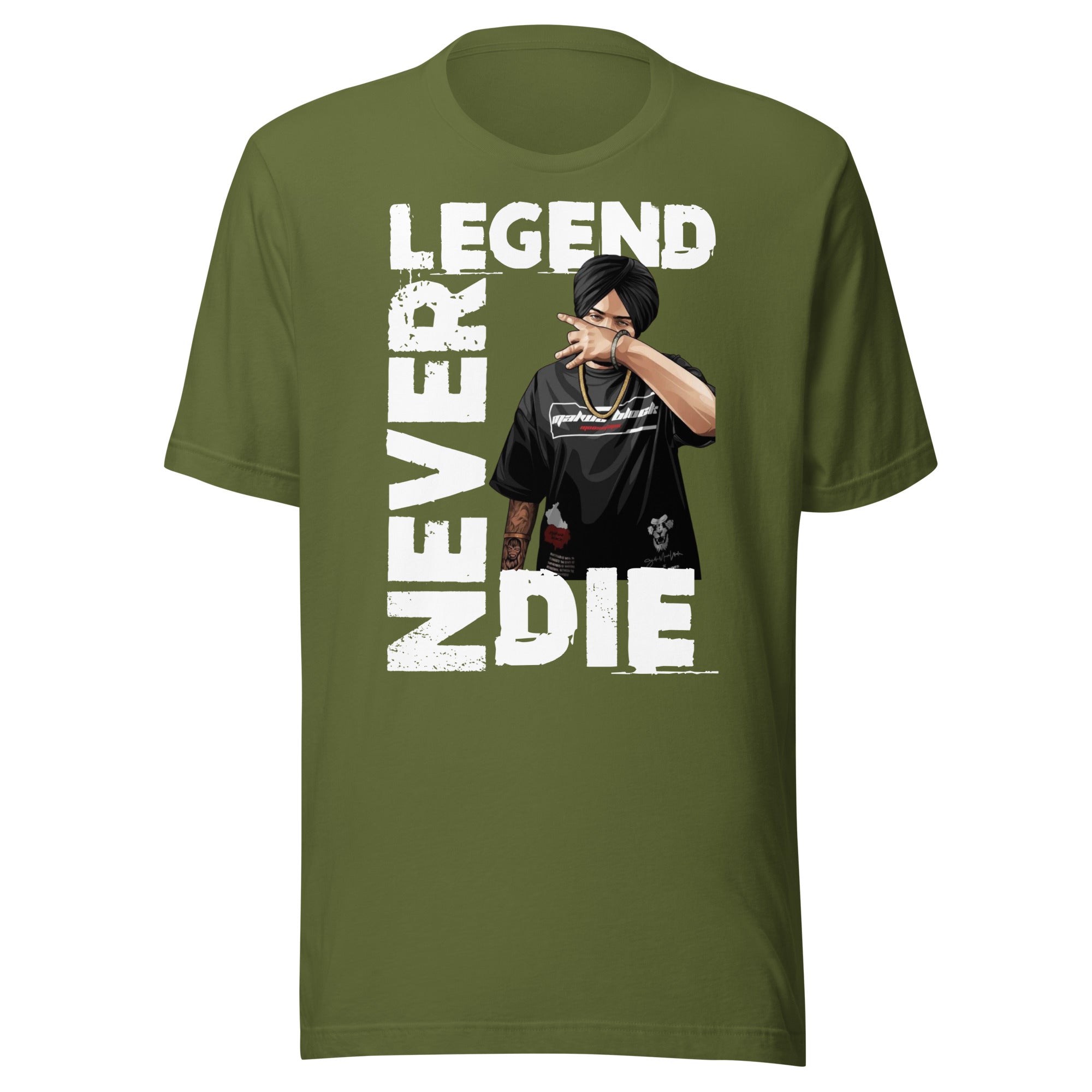 Sidhu Moosewala Legends Never Die Unisex T-Shirt - Comfortable Cotton Tee for Men & Women - Perfect for Concerts, Casual Wear & Fan Merchandise