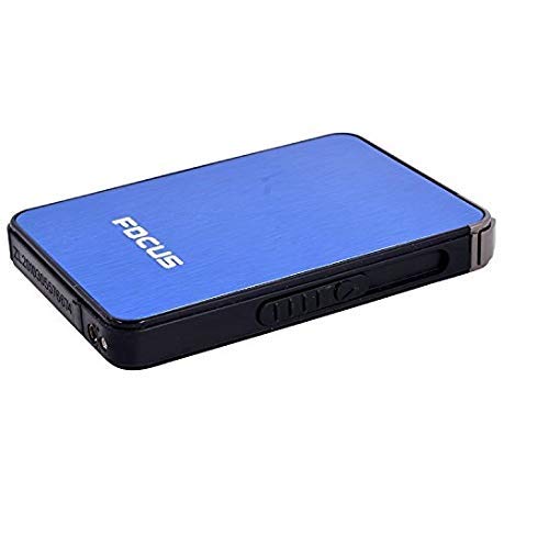 Ultra Thin Cigarette Case with Built-in Lighter - Slim Metal Cigarette Holder & Portable Cigarette Storage - Perfect for Travel, Outdoor & Everyday Use
