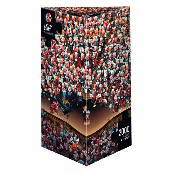 Heye 2000-Piece Triangle Jigsaw Puzzle - Loup Orchestra Orchestra Theme for Adults, Challenging Puzzle Game for Family & Friends | Perfect for Relaxation, Stress Relief & Home Decor