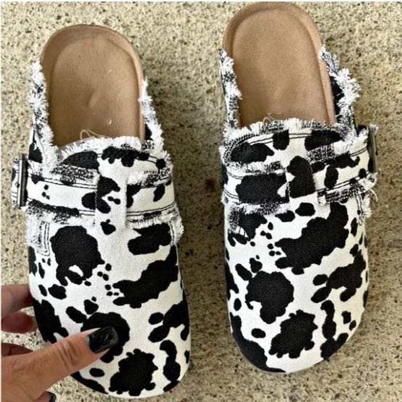 Leopard Print Loafers for Women - Comfortable Slip-On Casual Shoes - Fashion Animal Print Flat Shoes for Work, Office & Everyday Wear