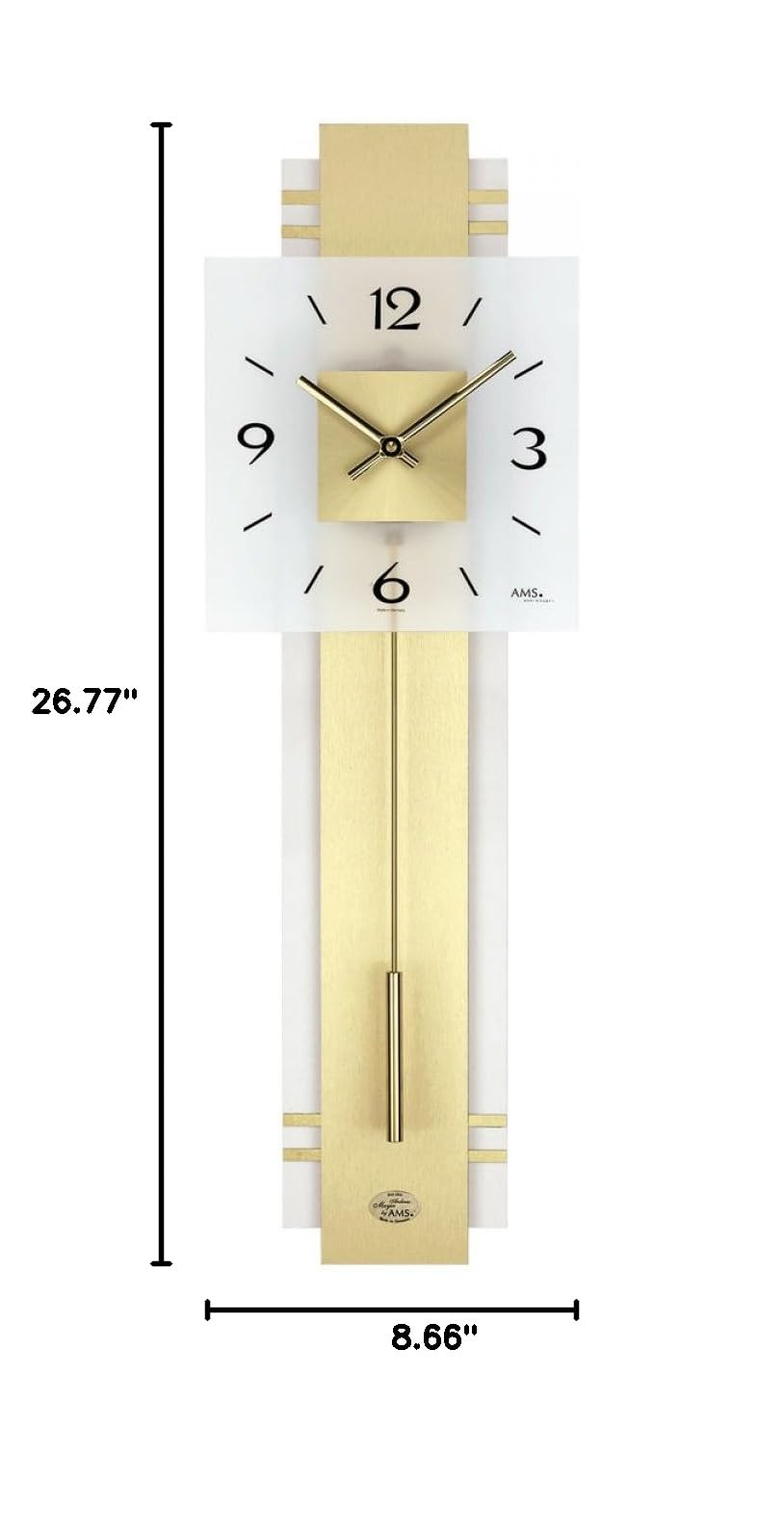 Modern Wall Clocks - Silent Non-Ticking Battery Operated Round Clock with Large Numbers - Perfect for Living Room, Bedroom, Office & Home Decor