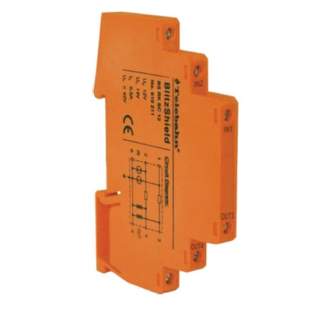 FBS RK SC 24 24VDC 2 Pole Surge Protector for Unbalanced IT Systems - 5kA Protection, LPZ 0-2+ - Ideal for Data Centers, Industrial Equipment & Electrical Safety