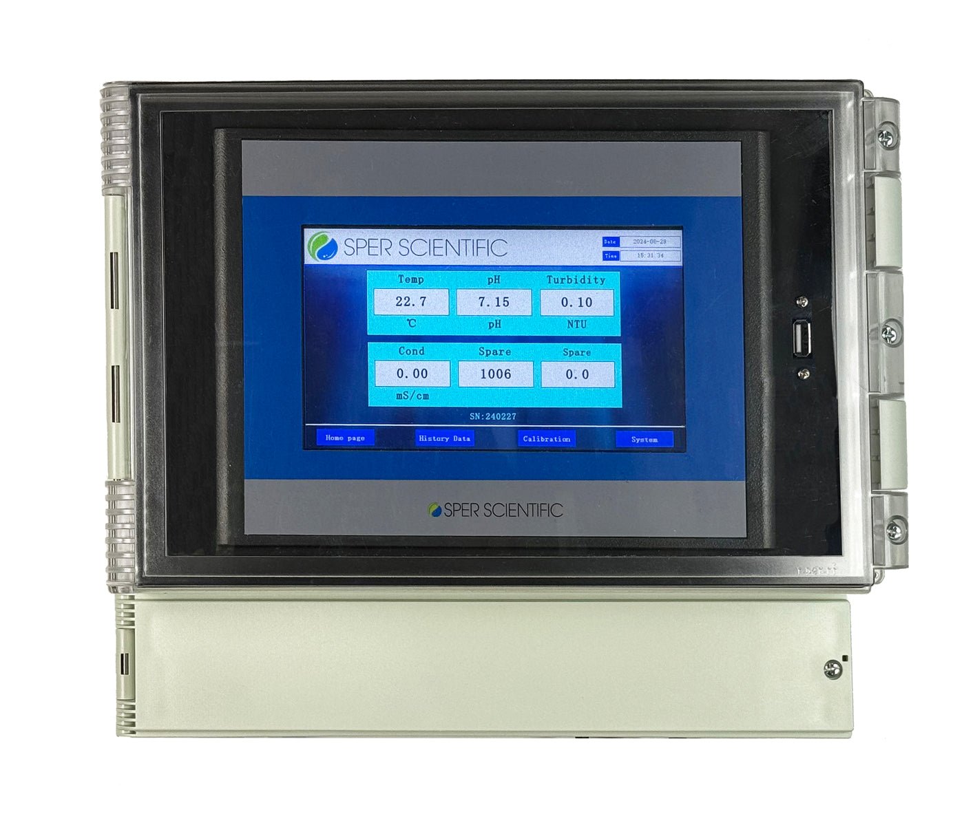 Professional Multi-Parameter Water Quality Tester - Digital pH, ORP, Conductivity, TDS Meter for Aquariums, Pools, Hydroponics & Drinking Water Testing