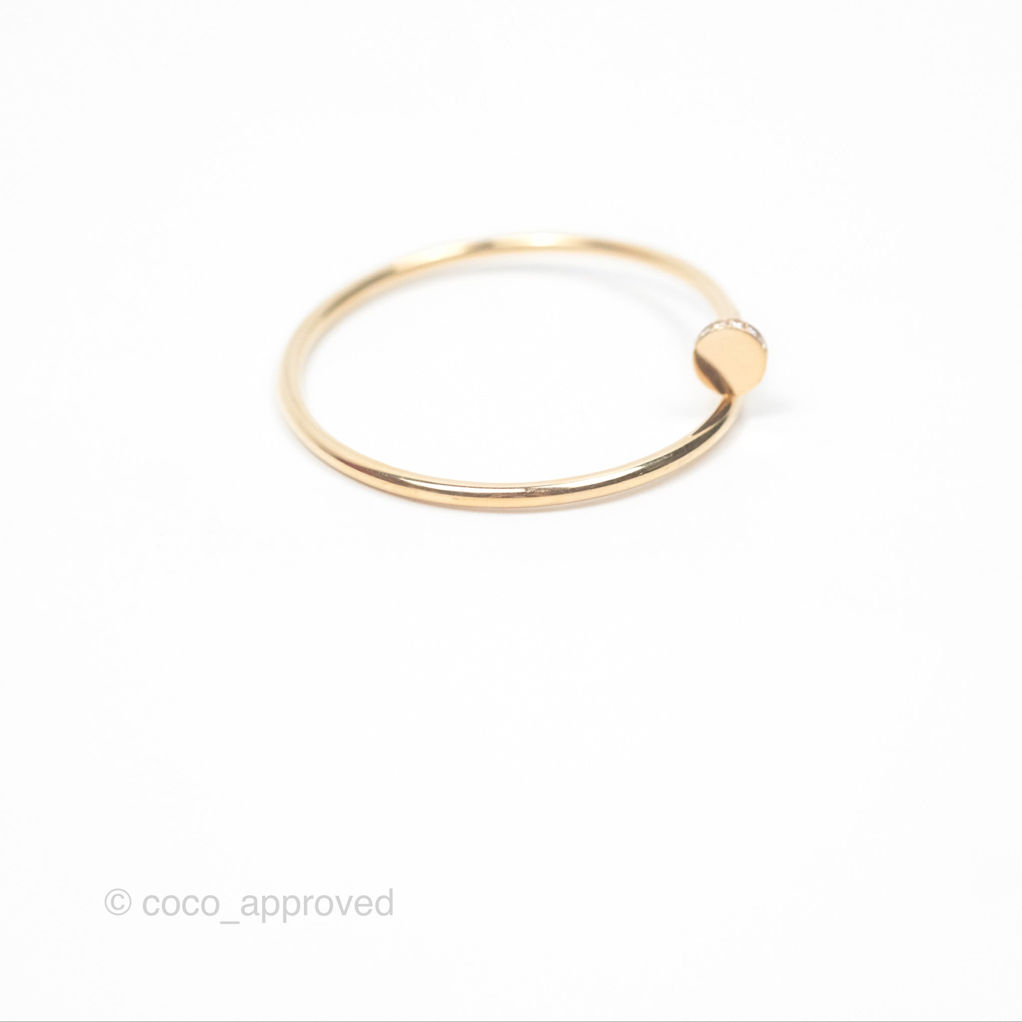 Cartier Small Juste Un Clou Bracelet 18K Pink Gold Diamond - Luxury Nail Bracelet for Women, Elegant Jewelry Gift for Anniversary & Special Occasions