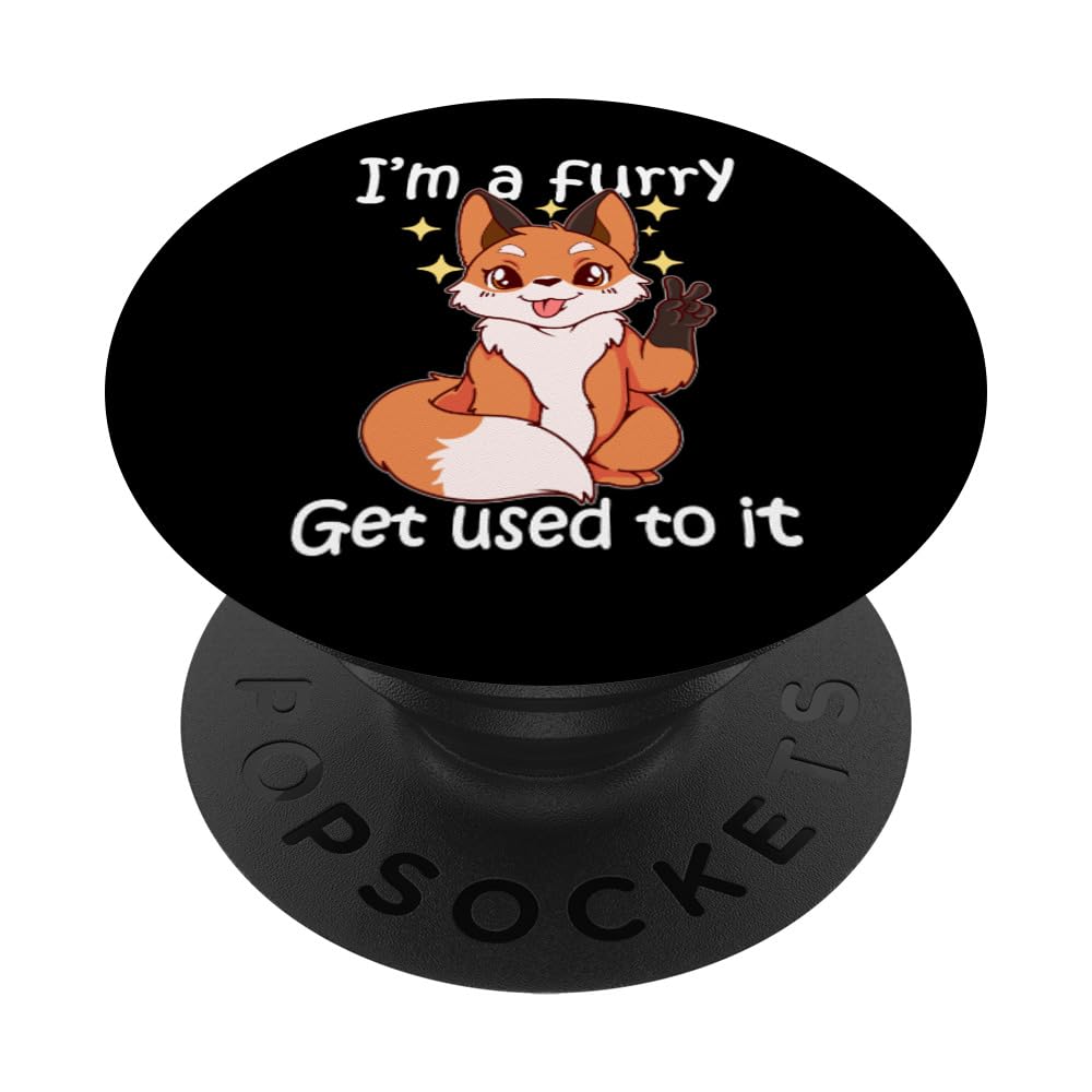 Funny Furry PopSockets PopGrip - Cute & Customizable Phone Grip for iPhone, Samsung & More - Perfect for Furry Fans, Cosplay & Everyday Use