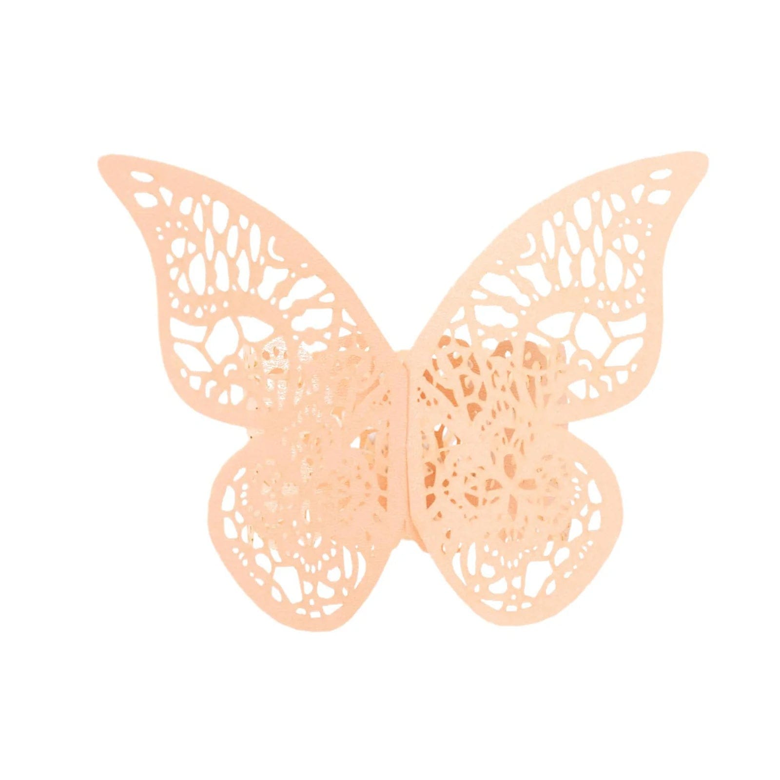12 Pack Laser Cut 3D Butterfly Napkin Rings for Wedding, Party & Table Decor - Elegant DIY Paper Craft for Dinnerware & Home Decoration