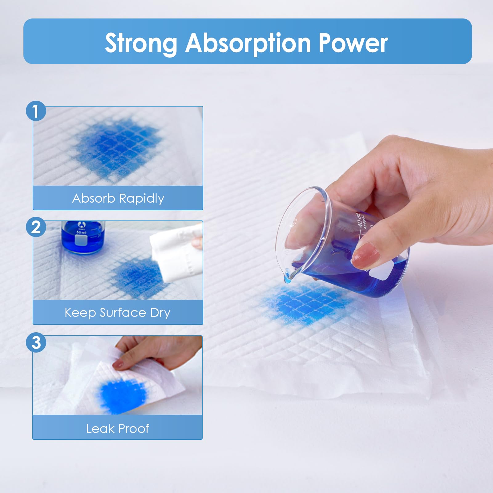 100 Pack Disposable Baby Changing Pads - 13