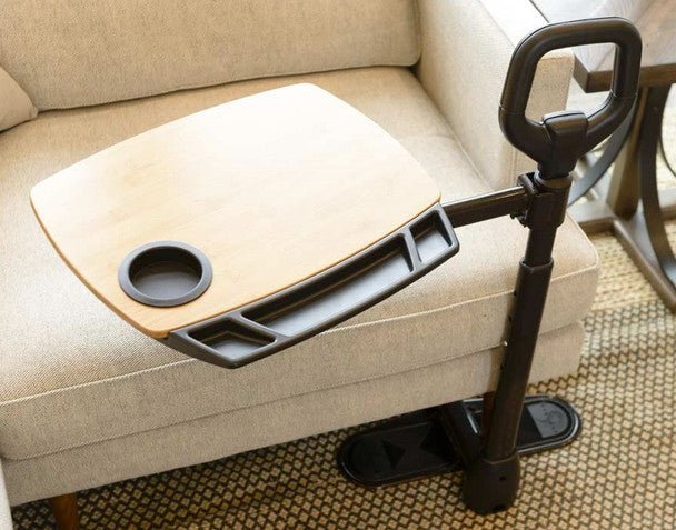 Stander Assist Tray - Adjustable Bedside Table for Meals, Laptops & Books - Perfect for Hospital, Elderly Care & Home Use