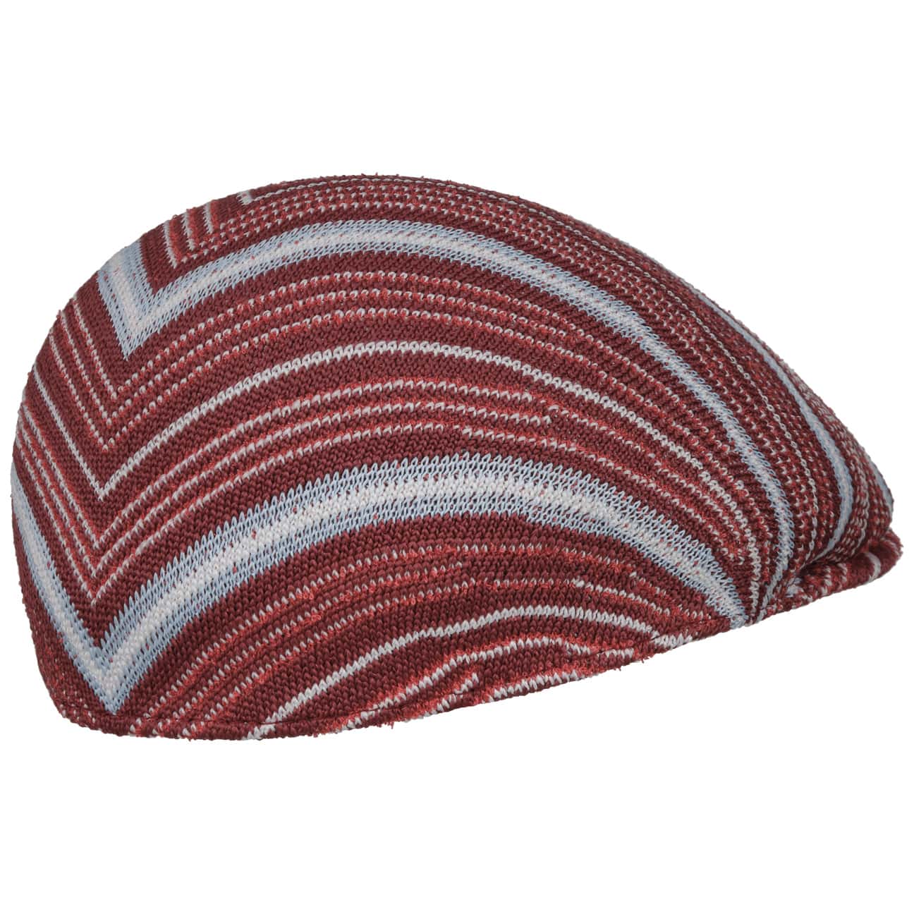Kangol Diagonal Stripes Flat Cap - Stylish Men's & Women's Fashion Hat for Casual Wear, Outdoor Activities & Vintage Looks