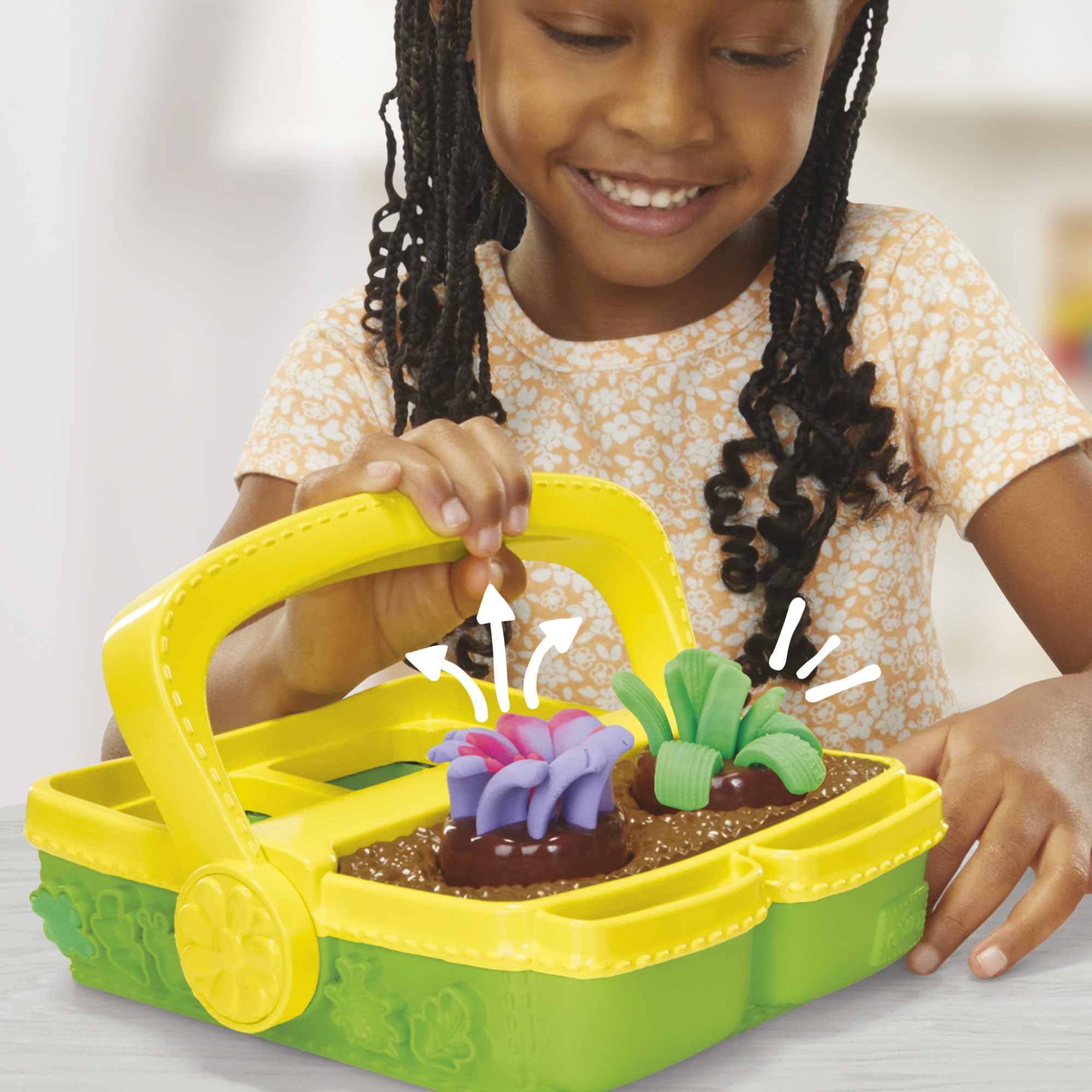 Play-Doh Blooming Flower Garden Toy Playset for Kids Ages 3+ | Nature Pretend Play & Arts & Crafts Kit | Creative Gift for Preschoolers, Birthday & Classroom Activities