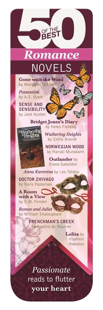 50 Best Romance Bookmark Set - Premium Quality Bookmark for Book Lovers - Perfect Gift for Readers, Book Club & Reading Enthusiasts