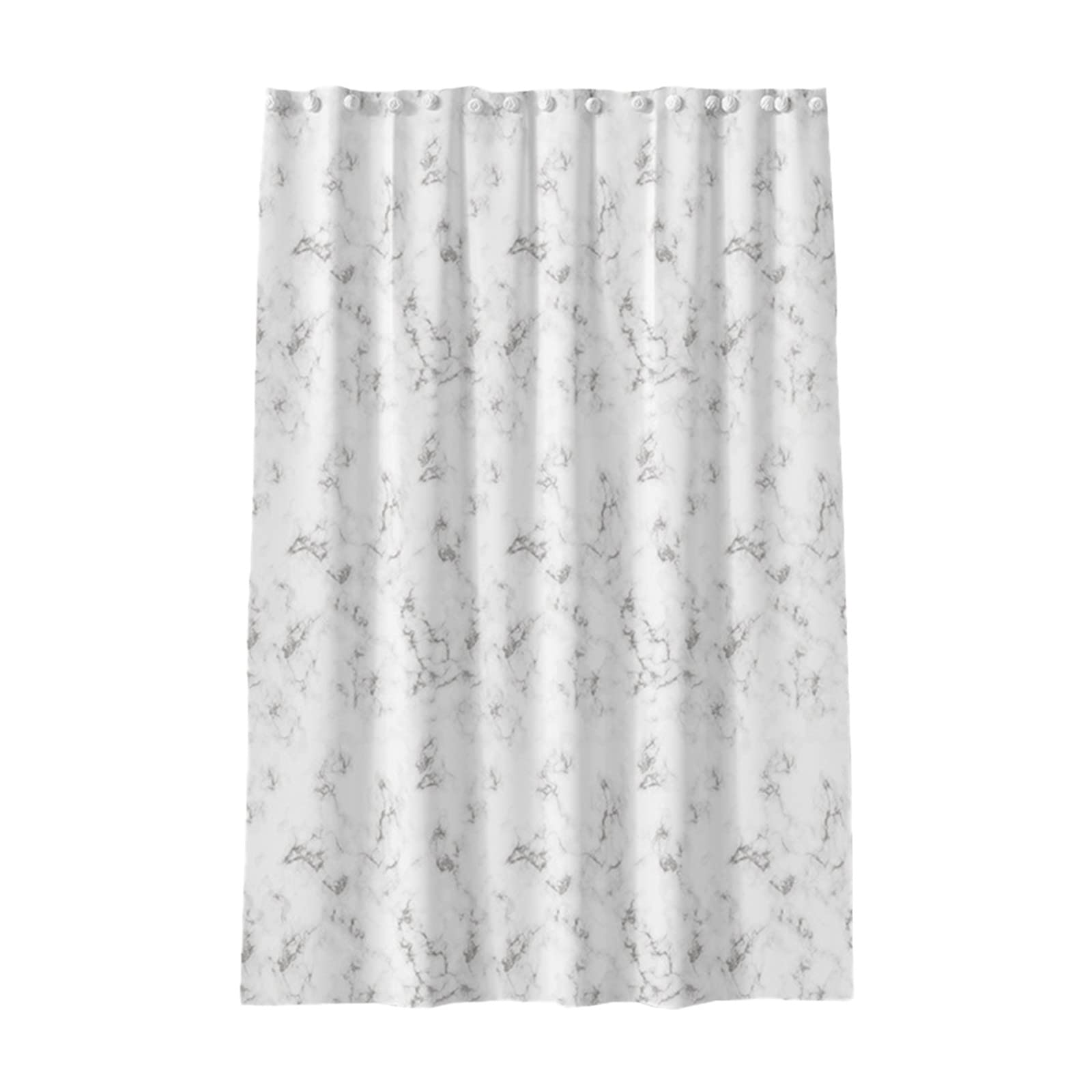 Waterproof Printed Fabric Shower Curtain with Hooks - Thickened Cloud Design Hygienic Bathroom Decor for Home & Hotel Use