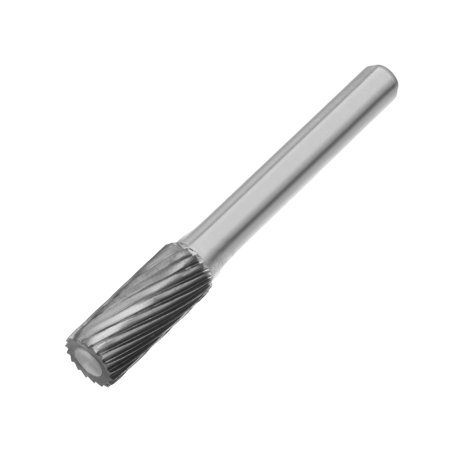 Utoolmart Tungsten Carbide Rotary Files - 6mm Shank, 8mm Dia Single Cut Cylindrical Rotary Burr Tool for Wood, Soft Metal Carving & Polishing - Perfect for Die Grinders, Drill Bits & DIY Projects (1pc)
