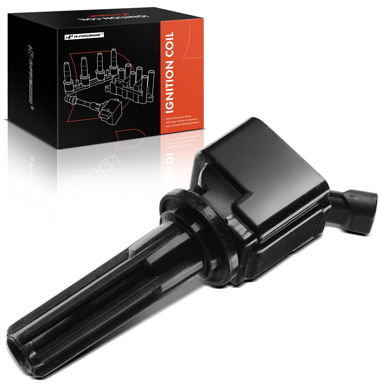 Premium Ignition Coil Pack Compatible with Chevrolet Colorado 2007-2012, GMC Canyon 2007-2012, Envoy 2006-2009 & Hummer H3 2007-2010 - 2.9L 3.7L 4.2L Engine Replacement Part (UF-497) - Improve Engine Performance & Fuel Efficiency