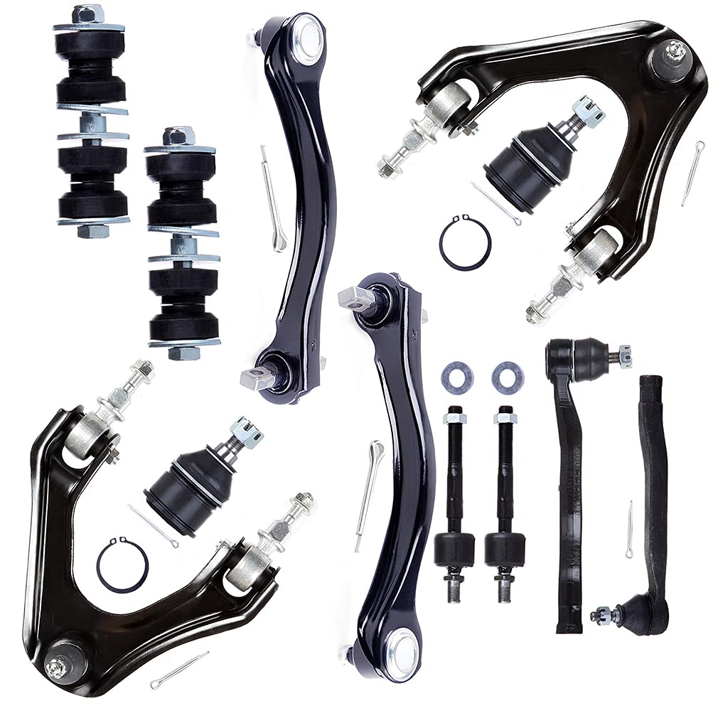 Honda Accord 94-97 & Odyssey 95-98 Full Suspension Kit - Front Lower Ball Joint, Upper Control Arm, Sway Bar, Tie Rod, Rear Lower Control Arm (12-Piece Set) - Perfect for Smooth Ride & Handling Upgrades