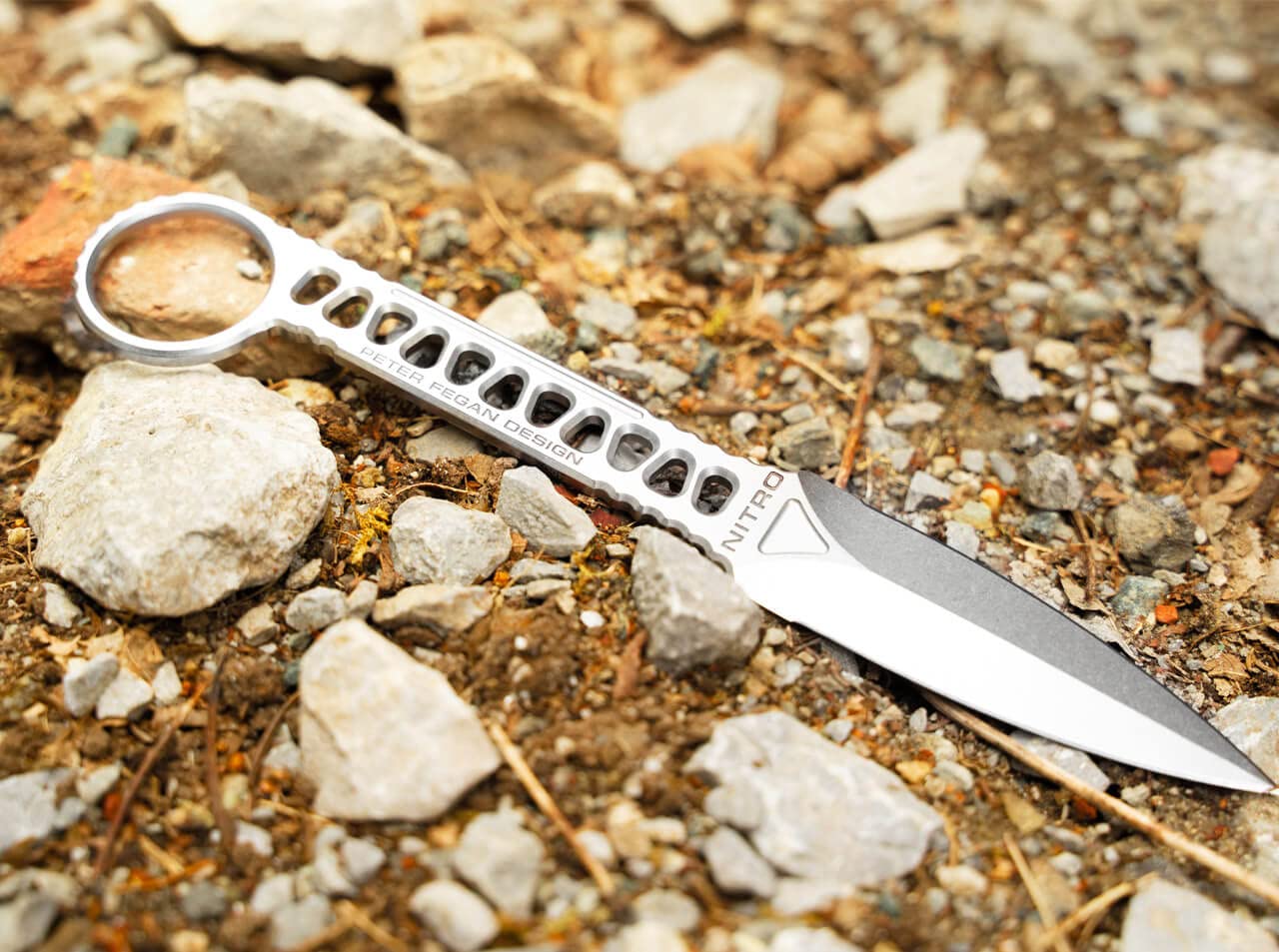 Boker Plus Voodoo Silver Fixed Blade Knife - 3.35