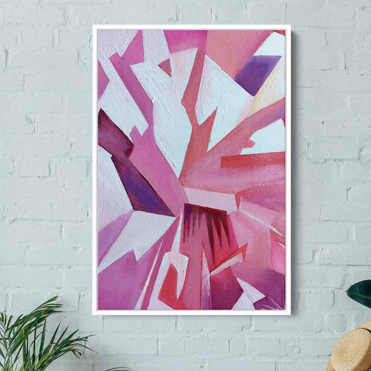 Purple Abstract Wall Art Canvas Print - Modern Home Decor for Living Room, Bedroom & Office - 2952