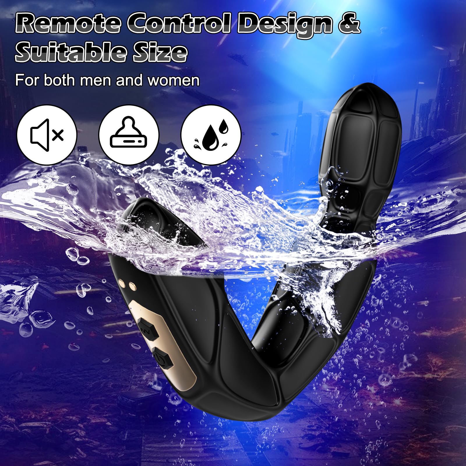 360° Rotating Prostate Massager with 10 Vibration Modes - Remote Control Anal Sex Toy for Men & Women | Perfect for Couples Play, Solo Pleasure & Sensual Exploration