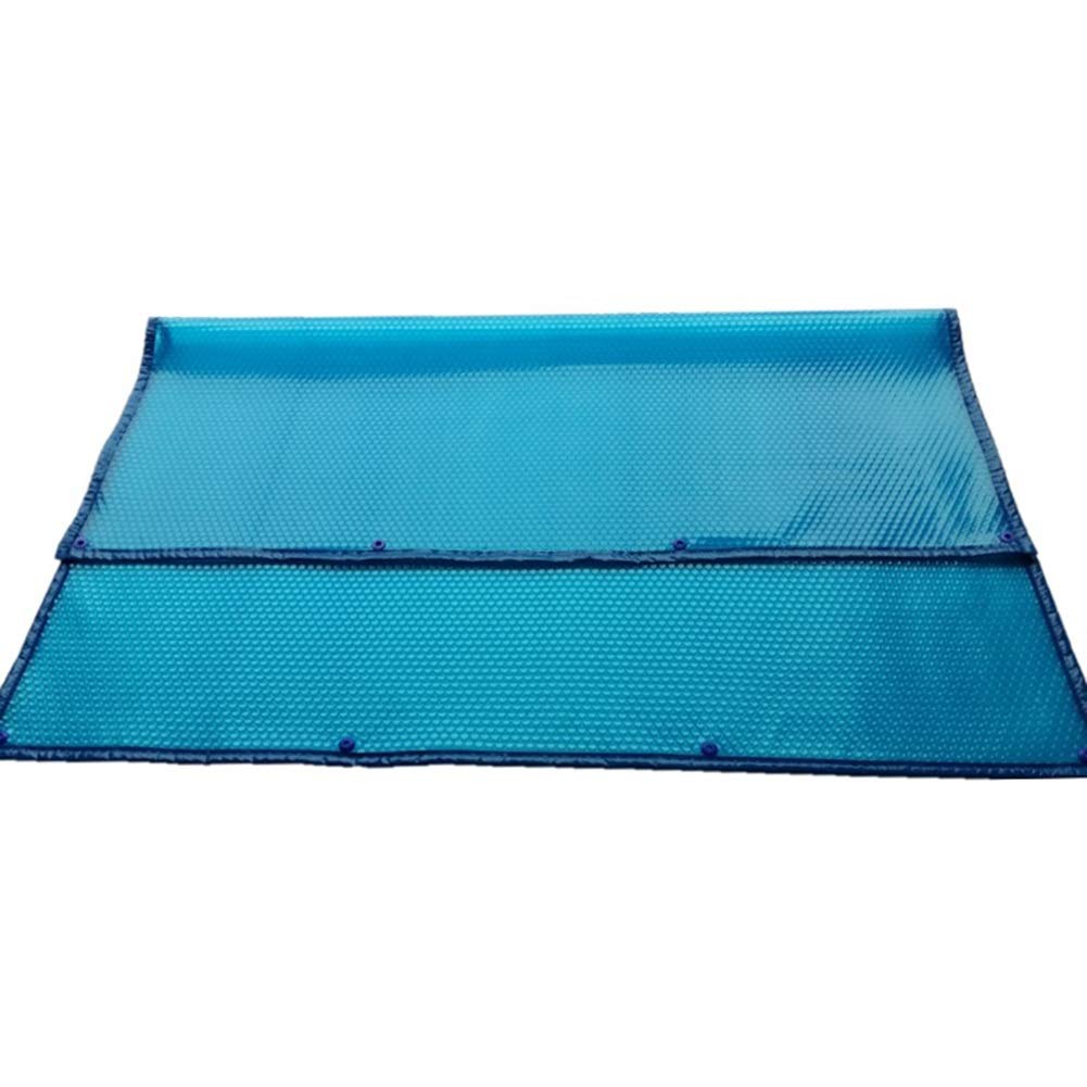 Blue Solar Pool Cover - 13ft x 13ft Rectangle Dustproof & Rainproof Safety Tarp for In-Ground Swimming Pools | Durable UV-Resistant Winter Protection | Perfect for Seasonal Pool Maintenance & Debris Prevention