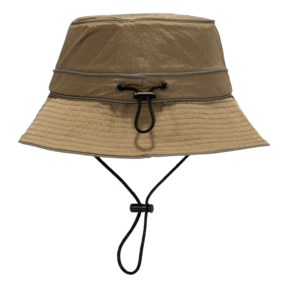 FORKICKS Waterproof Bucket Hat for Men & Women - Khaki Outdoor Sun Protection for Hiking, Fishing, and Beach Activities