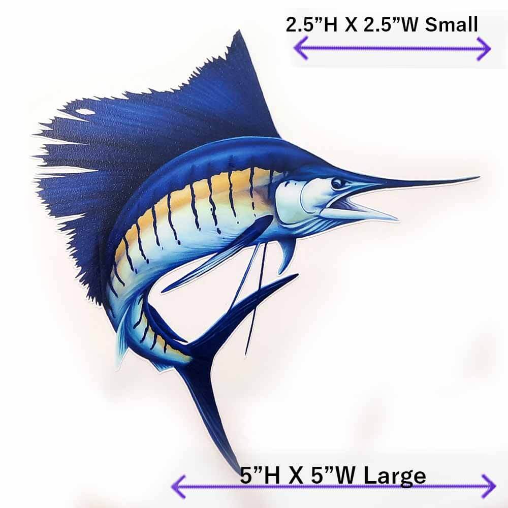 Sailfish Decal - Premium Vinyl Sticker for Boats, Cars, Laptops - Perfect for Marine Enthusiasts & Outdoor Adventures