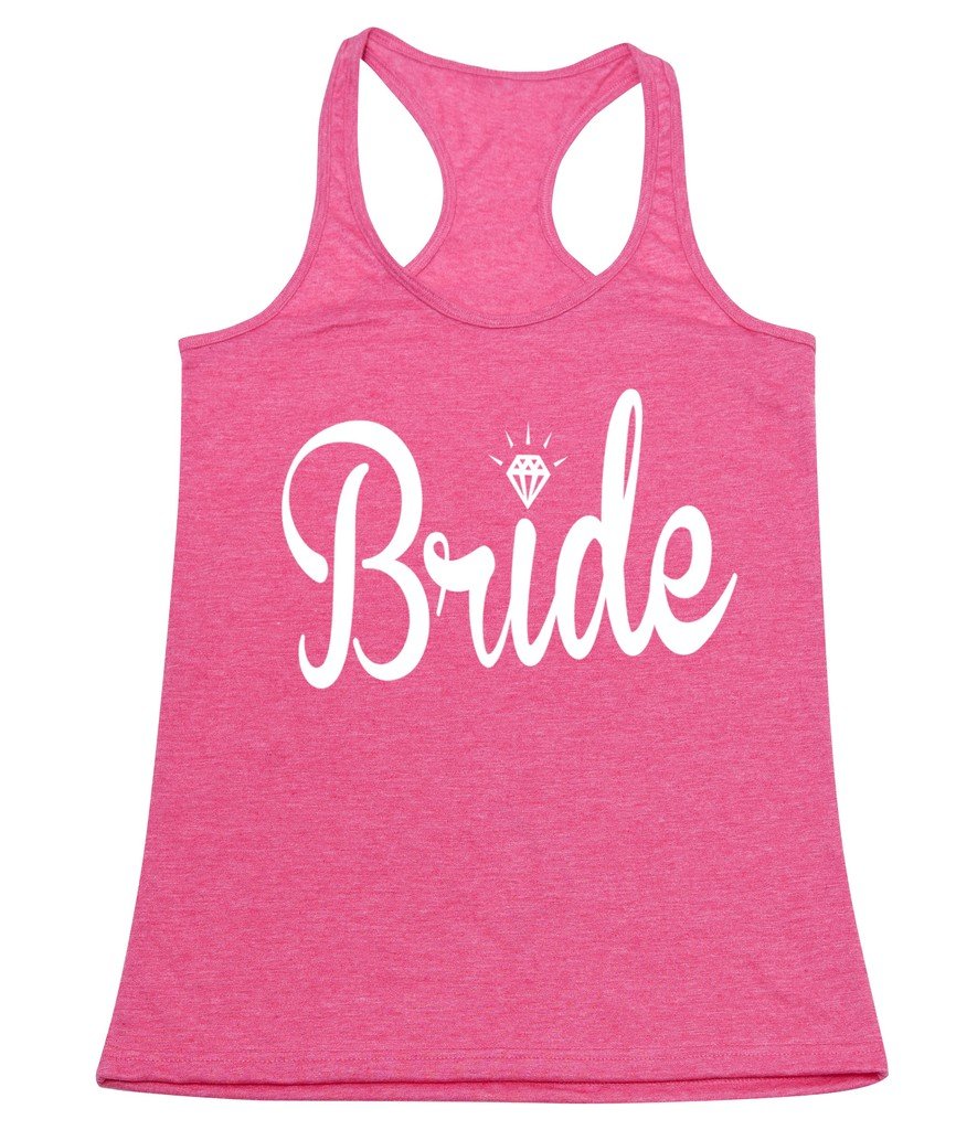P&B Wedding Bride White Text Women's Tank Top - Comfortable & Stylish Bridal Shirt for Bachelorette Parties, Bridal Showers & Wedding Events