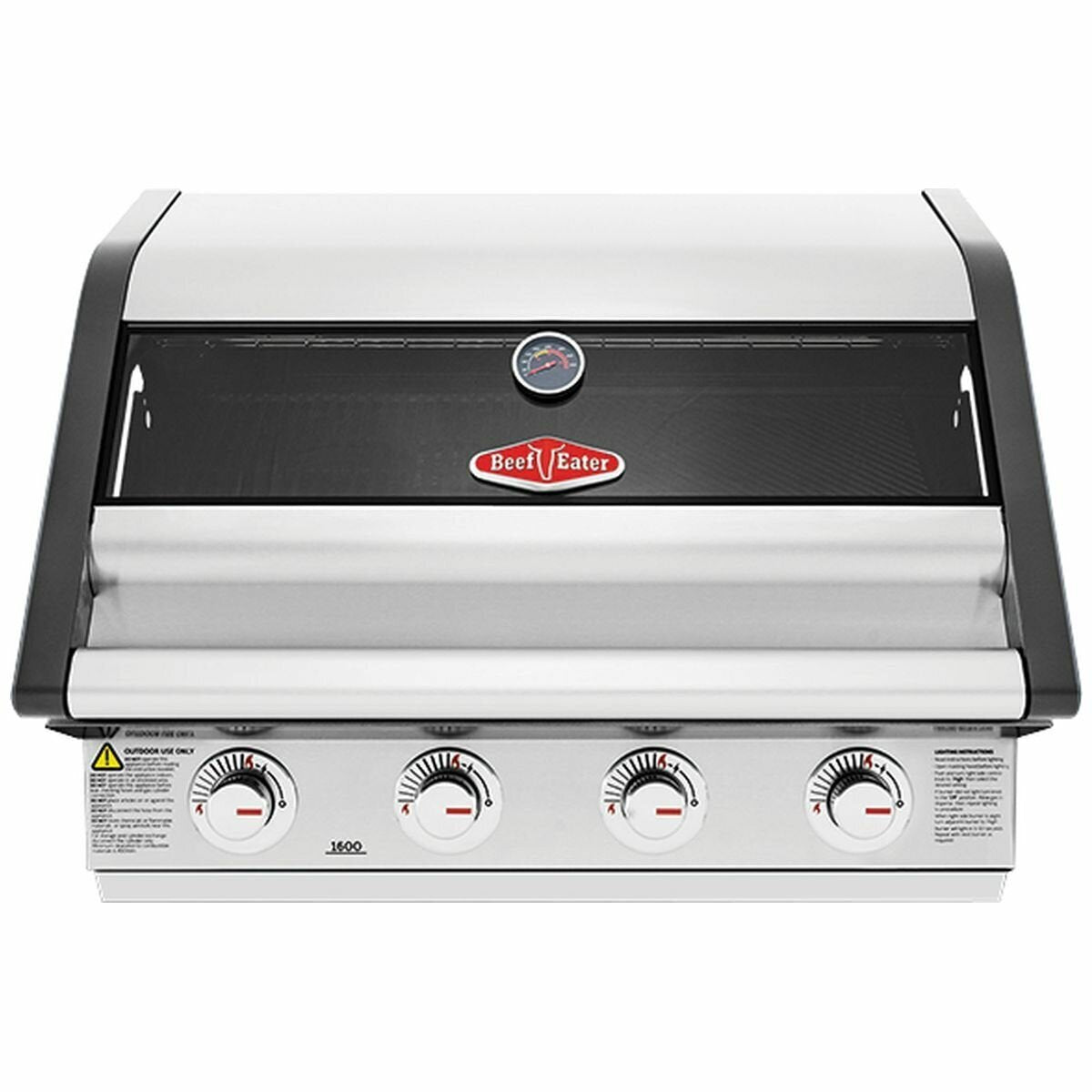 Beefeater 1600 Series SS 4-Burner Built-In BBQ Grill BBG1640SA – Perfect for Outdoor Cooking, Backyard Parties, and Family Gatherings
