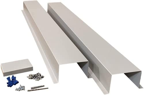 EAGLE 1 Metal Line Set Cover Kit for Mini Split & Central AC Heat Pump - 6x6 Light Grey - Durable HVAC Protection for Indoor/Outdoor Use - Home & Commercial Installation