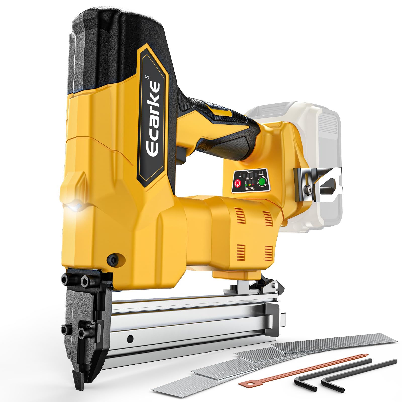 DEWALT 20V Brushless Cordless 18 Gauge Brad Nailer - 1000 Nails Included, 5/8