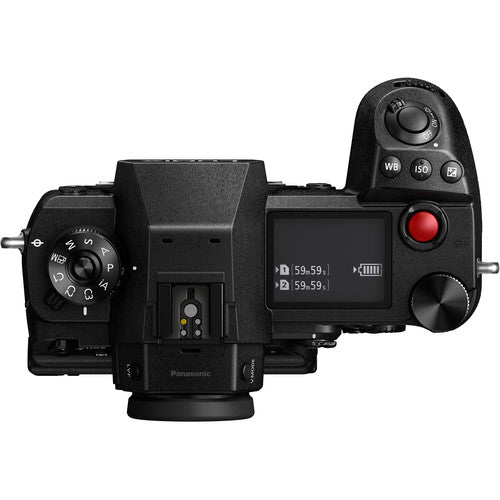 Panasonic LUMIX S1H Full Frame Mirrorless Camera Body - 6K Video, 5-Axis Stabilization for Professional Photography & Filmmaking - Perfect for Vlogging, Documentary & Cinema Production