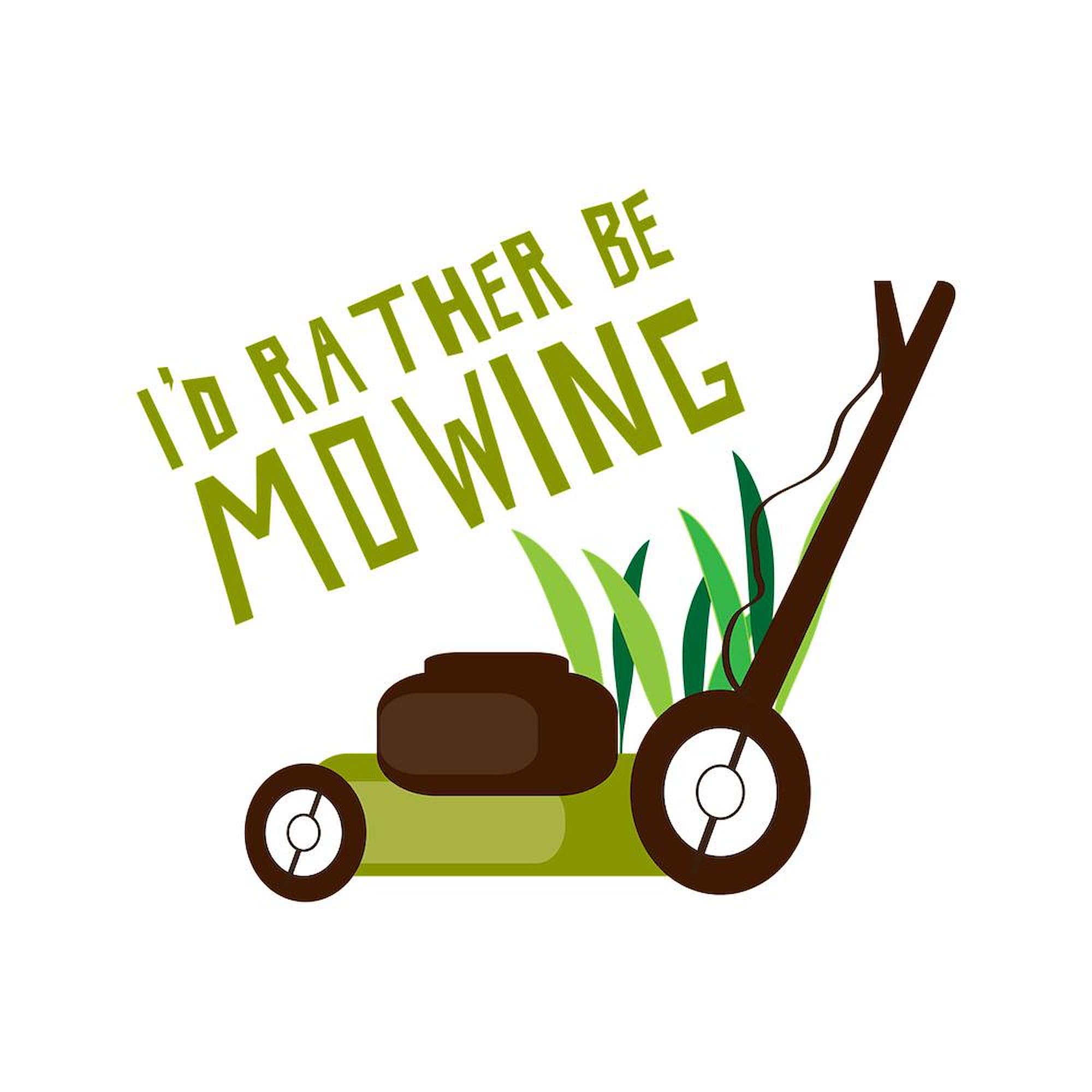 Rather Be Mowing Ceramic Coffee Mug 11 oz (325 ml) - Funny Gardening Gift for Dad, Husband, Landscapers - Perfect for Coffee, Tea, Hot Cocoa at Home, Office or Outdoor Use