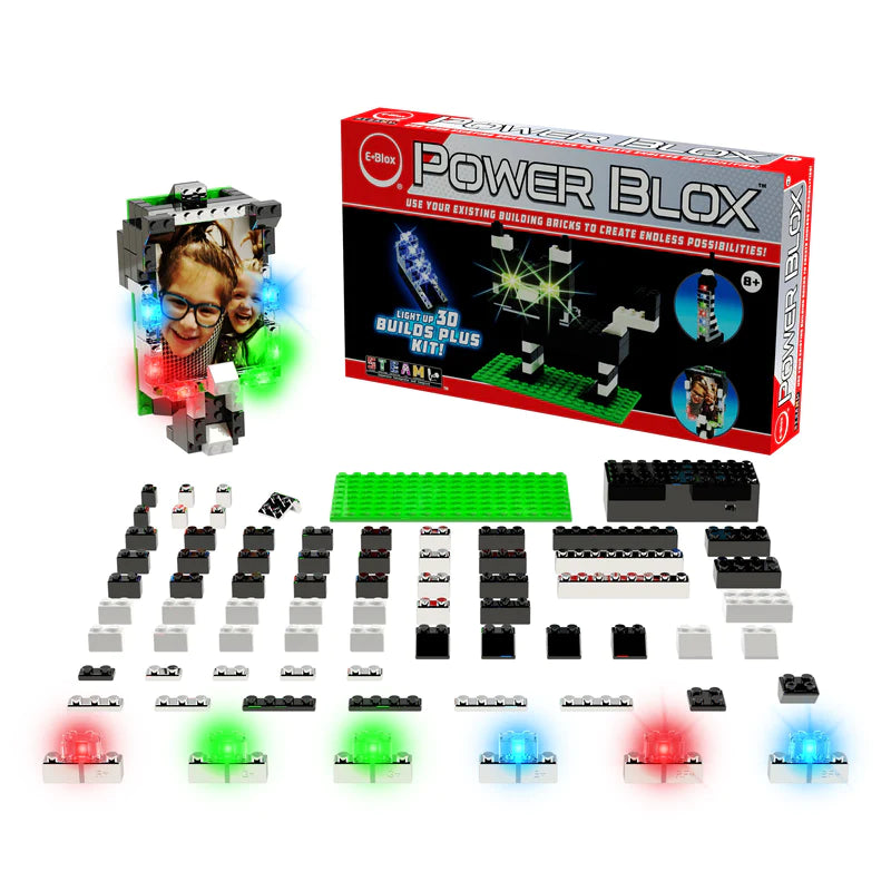 Power Blox™ STEM Building Blocks - 250+ Pieces Educational Construction Toy Set for Kids, Classroom & Homeschool Learning - Creative Engineering & Hands-On Play for Ages 6+
