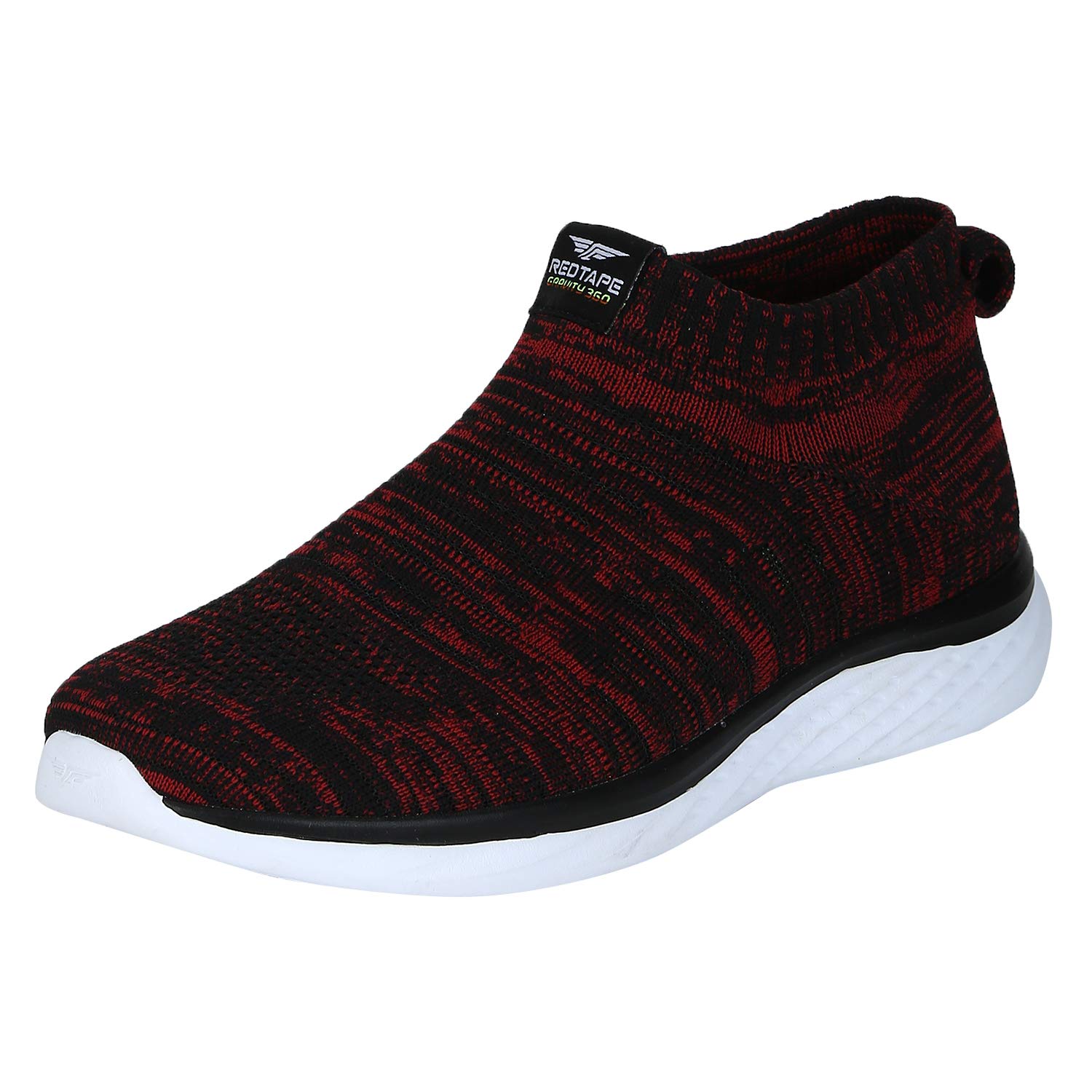 Red Tape Men's Black Walking Shoes - Lightweight Comfortable Sneakers for Walking, Running & Casual Wear - Perfect for Gym, Work & Outdoor Activities
