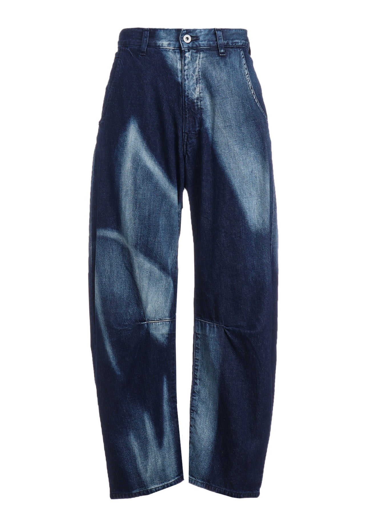 Spotted Denim Gusset Wide Leg Pants for Women - Comfortable Stretch High Waist Trousers for Casual Outfits, Workwear & Street Style Fashion