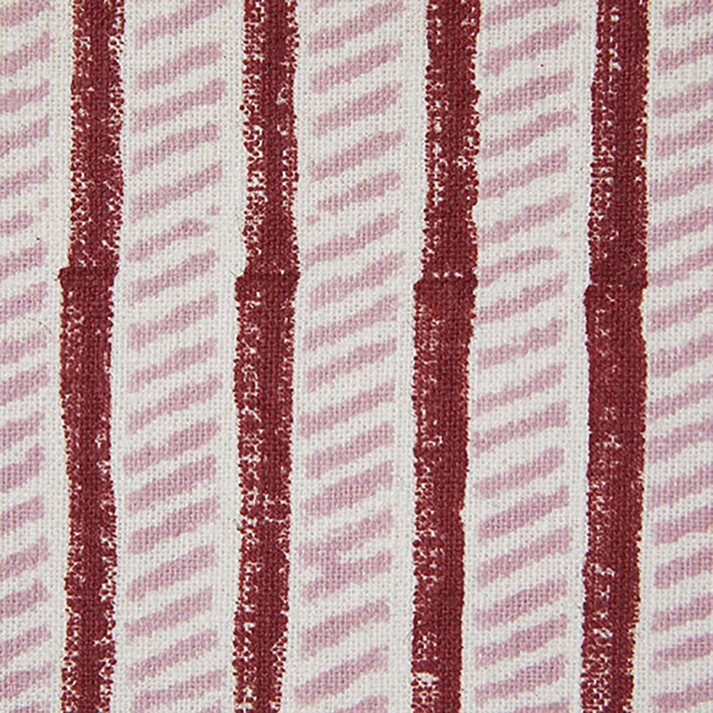 Garden Path Block Printed Fabric - Linen Cotton Blend for Iron & Rose Designs | Perfect for DIY Home Decor, Quilting, and Upholstery Projects
