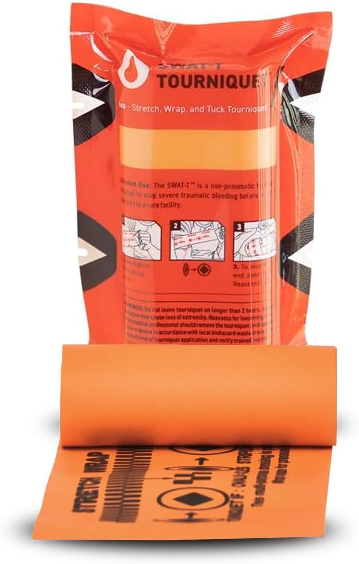 Best Orange Tourniquet for Emergency First Aid - Tactical Medical Supplies for Outdoor, Hiking & Survival Kits