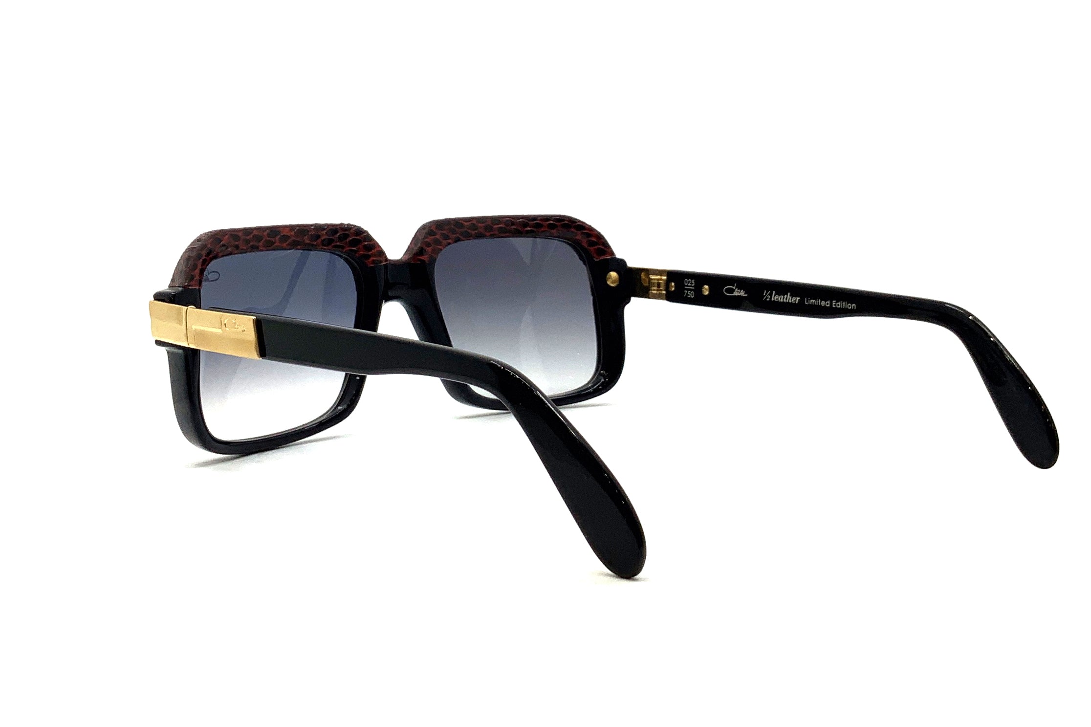 Cazal 607/3 Sunglasses - Classic Black & Red Frame for Men & Women | Retro Aviator Style, UV Protection | Perfect for Outdoor Activities, Driving, and Fashion Statements