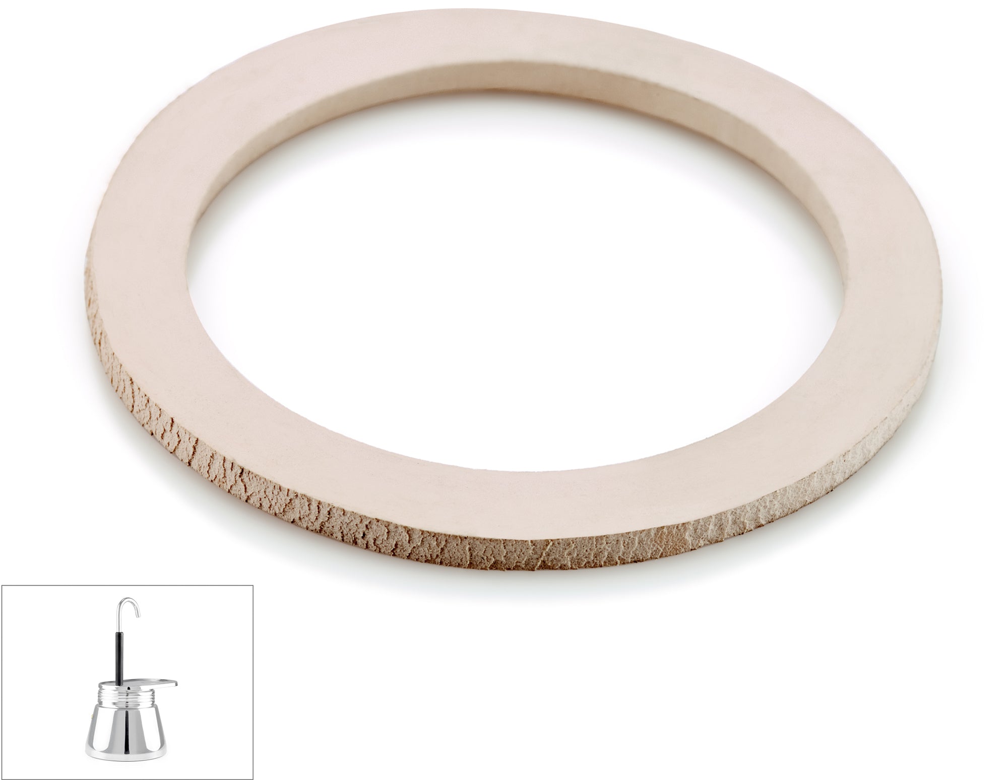 4 Cup Glacier Stainless Steel Mini Espresso Maker Replacement Gasket - Perfect for Home Coffee Brewing & Barista Use
