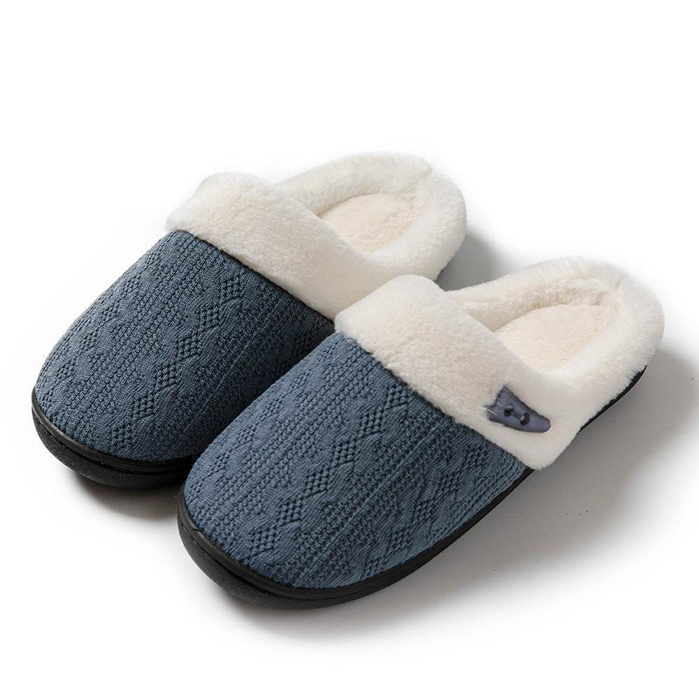 FluffKnit Cozy Plush Slippers for Women & Men - Ultra Soft Fuzzy Indoor House Shoes for Winter Comfort - Perfect for Home, Lounge & Relaxation