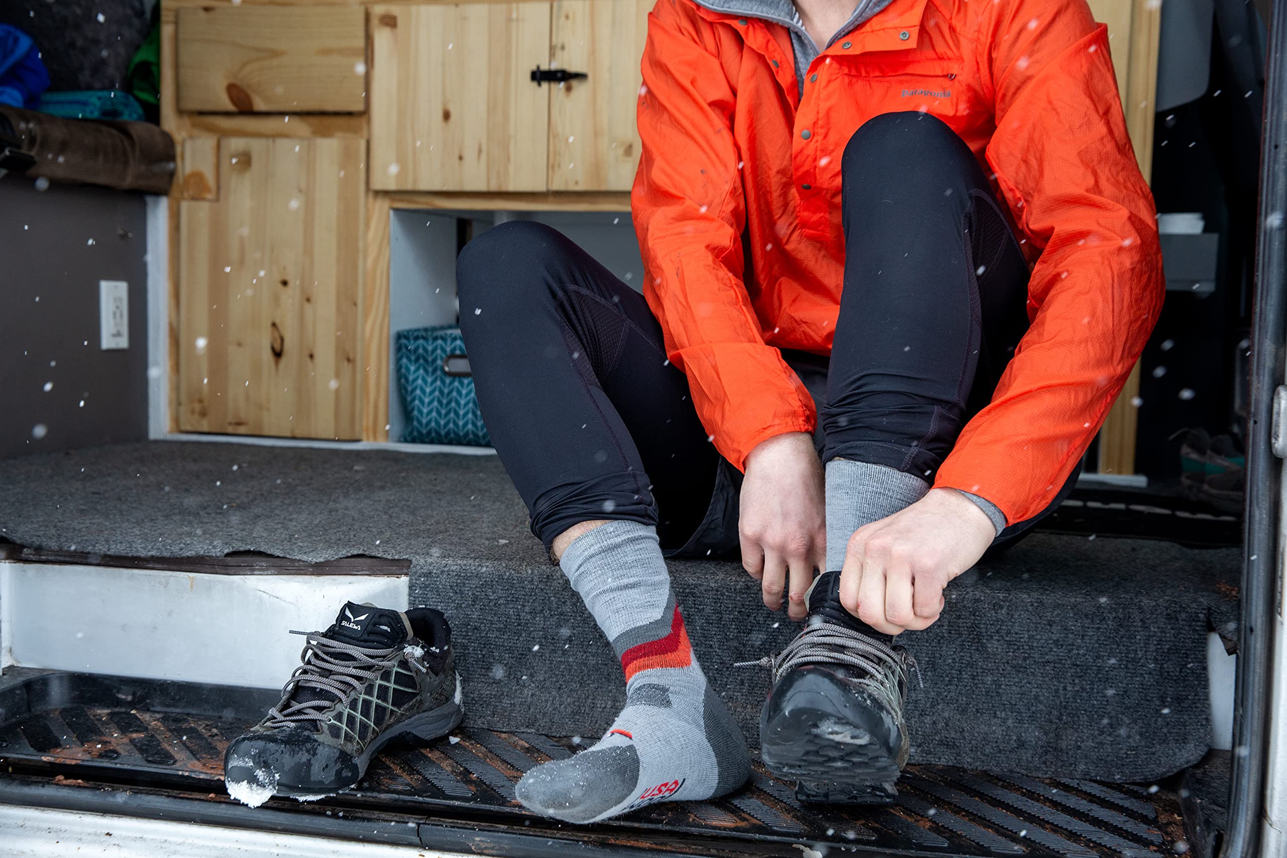 GRIP6 Merino Wool Socks - USA Made Hiking Socks for Men & Women - Outdoor & Travel