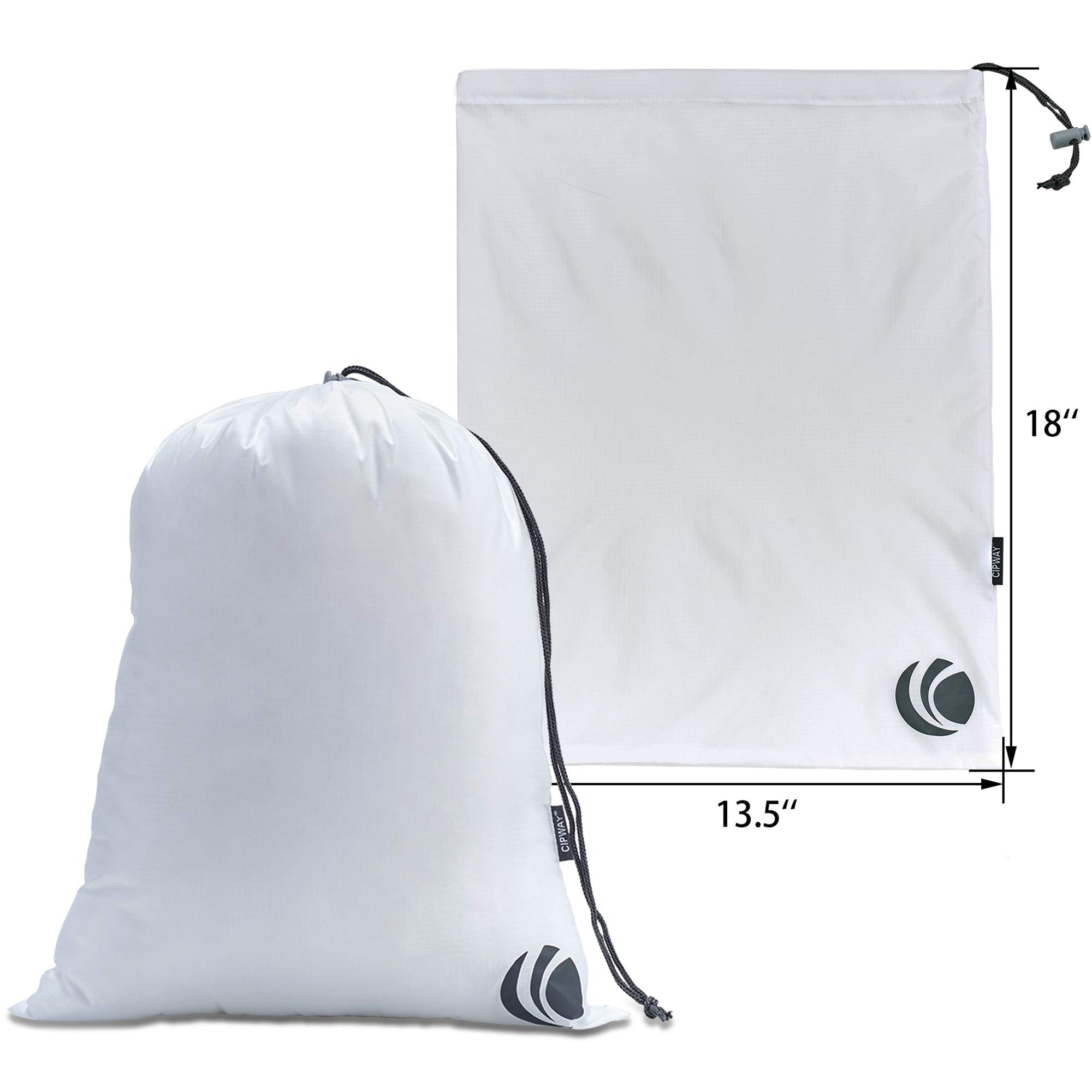 Cipway - 5 Set Ultralight Compression Packing Cubes for Travel, Luggage Organizer for Suitcase & Backpack (White) - Perfect for Weekend Trips, Business Travel & Vacation Packing