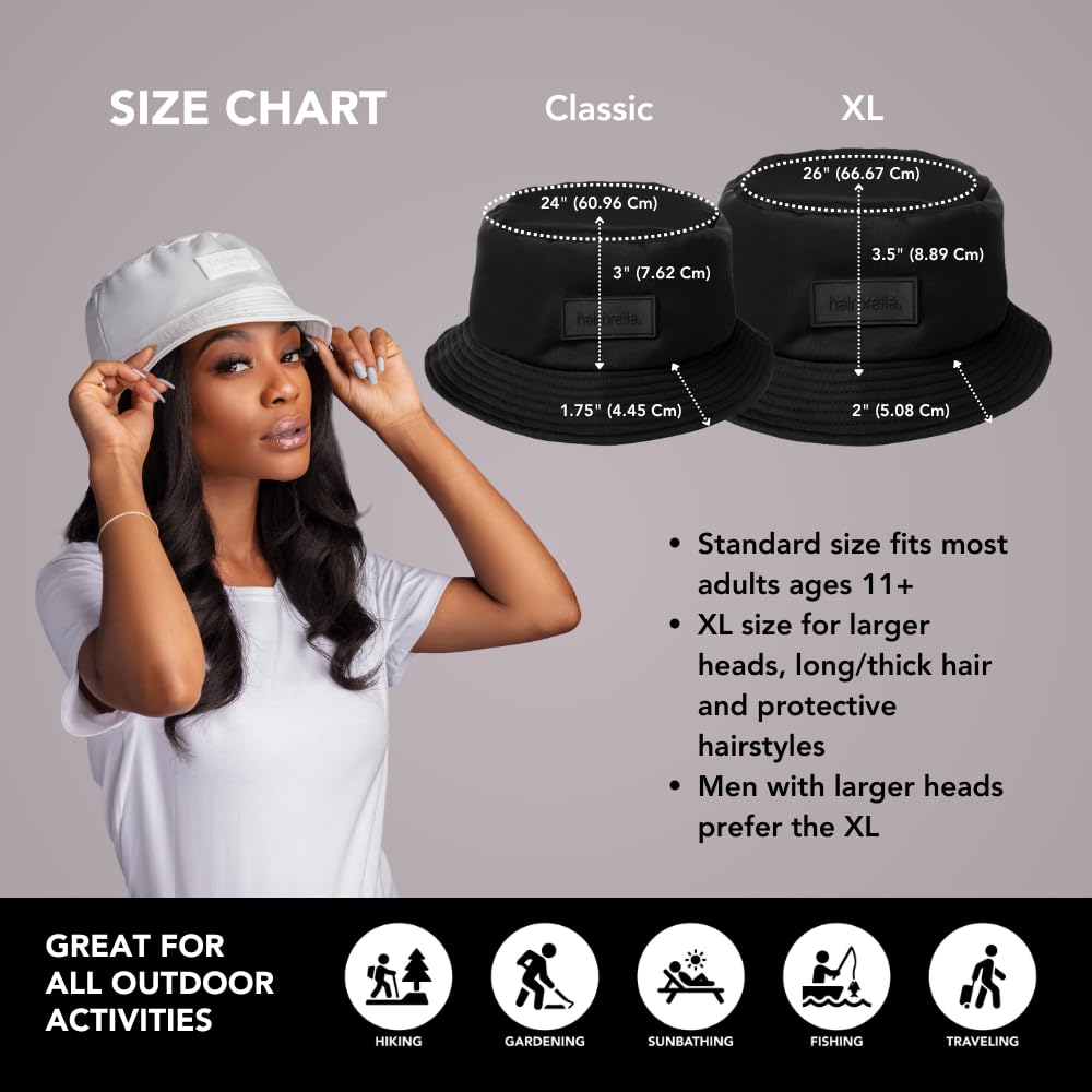 Waterproof Bucket Hat for Women & Men - UPF 50+ Sun & Rain Protection | Satin Lined Packable Outdoor Hat for Beach, Hiking, Fishing & Travel